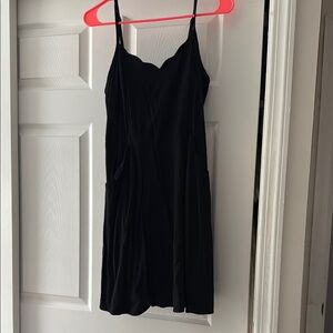 41 Hawthorn Black Spaghetti Strap Mini spring Dress